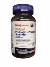 Walgreens Children’s Prebiotic + Probiotic Gummies 60 Gummies Dated 12/24 SEALED