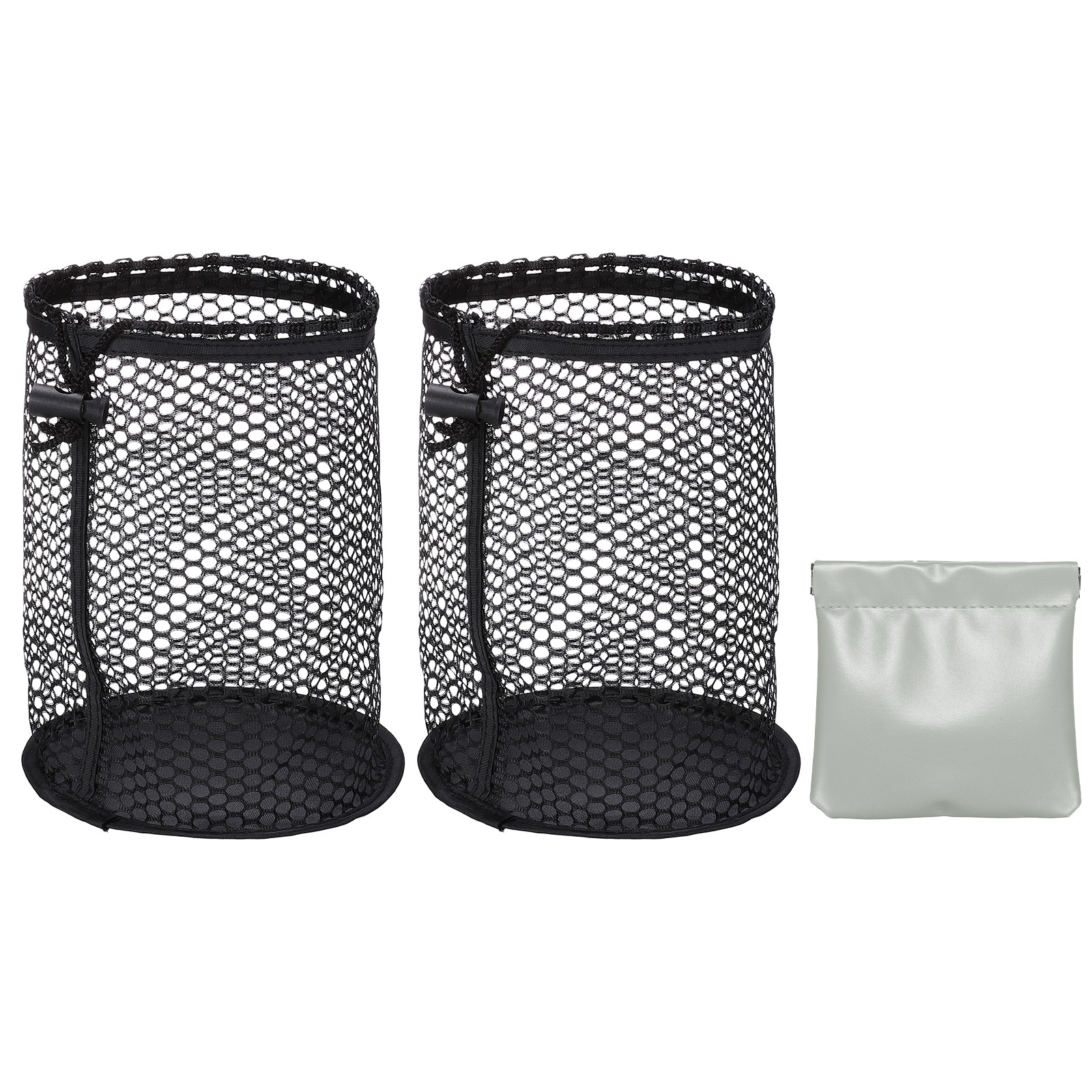 Ball Bag With Golf Tee Pouch Bag 9.4 X 6.7 Inch Black