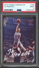 Ja Morant Memphis Grizzlies 2019 Panini Chronicles Luminance Rookie Card Mint 9