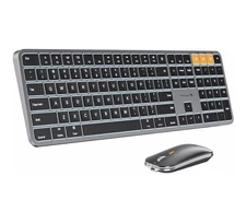 ProtoArc Backlit Bluetooth Ultra Slim Keyboard/Mouse Combo for Mac Model:KM100-A