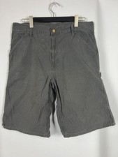 CARHARTT Men's Gray Workwear Single Knee Bermuda Shorts Size 34