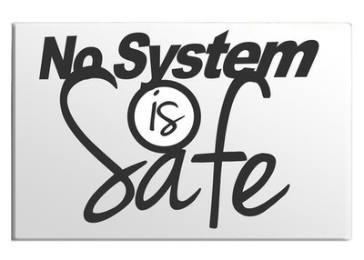 My System Is Safe Funny Humor Internet Programmer Computer Hacker Fridge Magnet