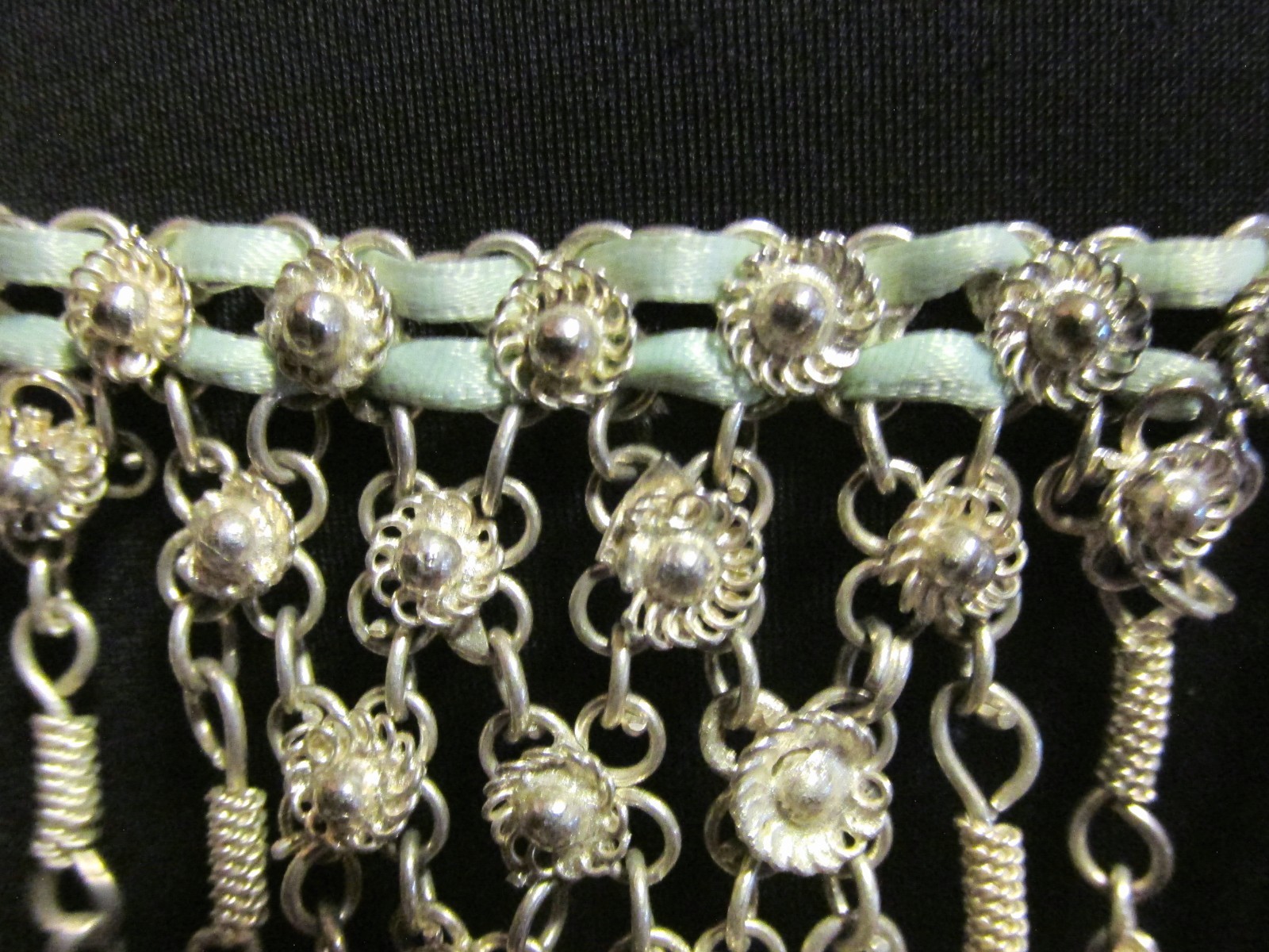 Belly Dance 2 Silver Tone Triangular Dangle Bells… - image 8