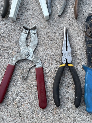 VINTAGE/ MODERN PLIERS /(3) CRESCENT WRENCHES 20-PC DIFFERENT TYPES MIXED PLIERS - Picture 8 of 11
