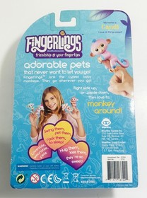 Fingerlings Baby Monkey Gandi Pink Blue Interactive Toy 37224 WowWee 2017 NIB
