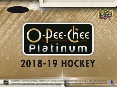 2018-19 O-Pee-Chee OPC Platinum Hockey Cards Pick From List