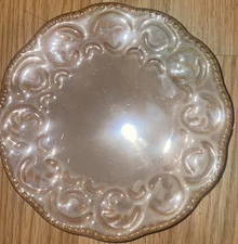 Dessert/Salad Plate Set Of 1 Embossed California Pantry Classic Beige Round 6”