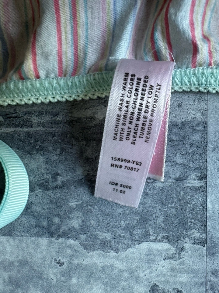 De colección Y2k VICTORIA'S SECRET Algodón Rosa RAYAS RARO tiro bajo Talla S Foto 2 de 4