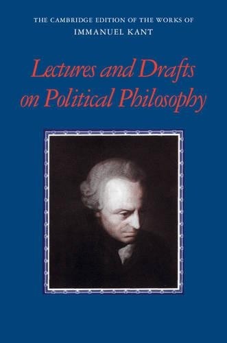 Kant: Lectures and Drafts on Political Philosophy by Frederic... - 9780521843089