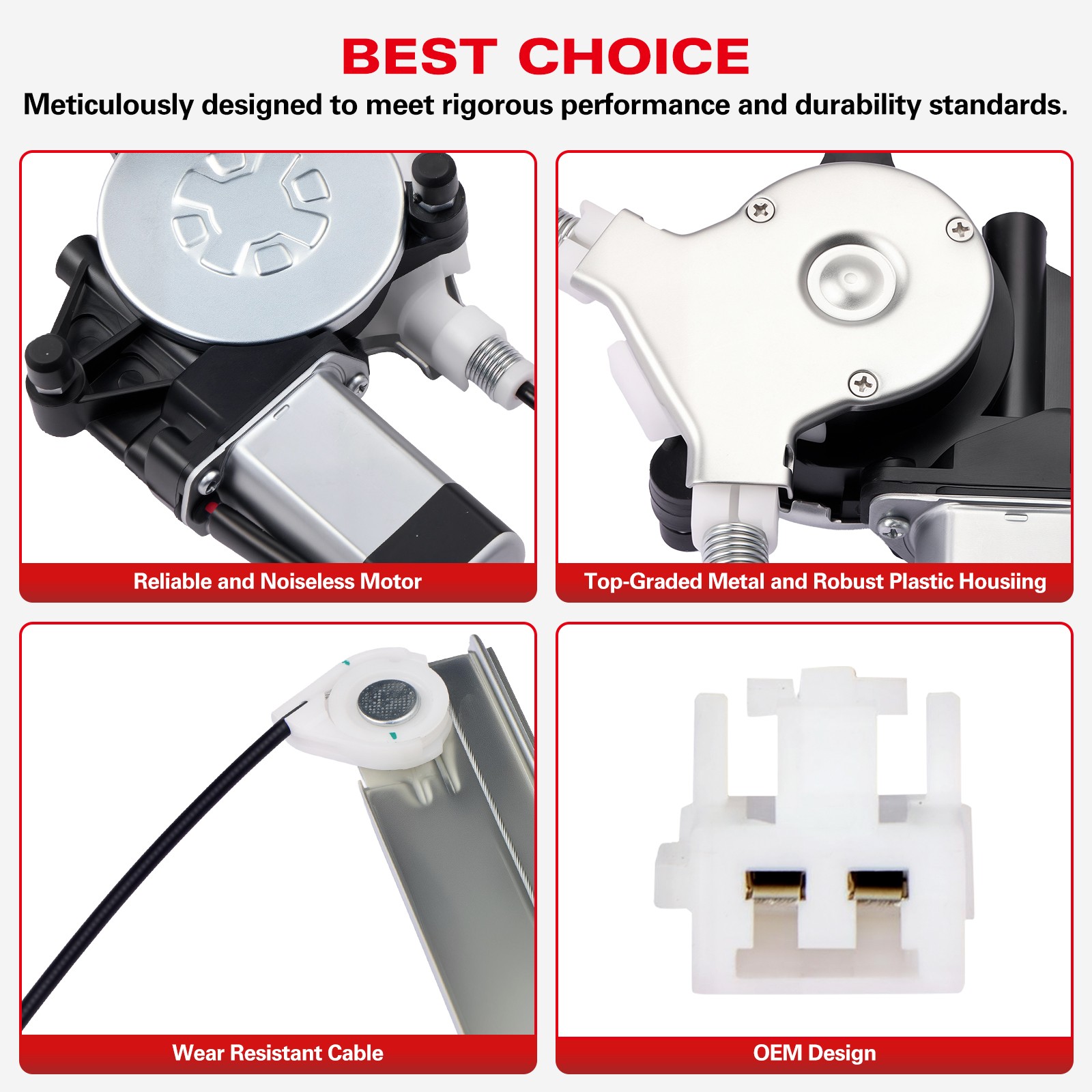 Front Left Power Window Regulator w/ Motor Fits Mazda MPV 2000-2006 741-922