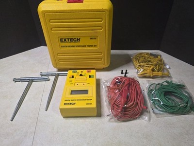 Extech 382152 Earth Resistance Tester Kit w/ Case & Cables (P7V026650)