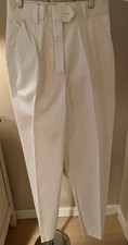 Escada White Cotton Pant Size 36