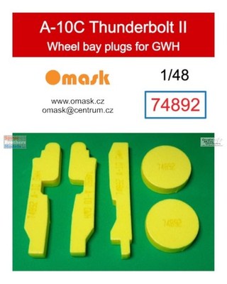 OMK74892 1:48 Omask Wheel Bay Plugs - A-10C Thunderbolt II (GWH kit)
