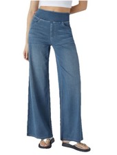 Halara Flex High Waisted Pockets Baggy Wide Leg Washed Casual Jeans XXL 1X