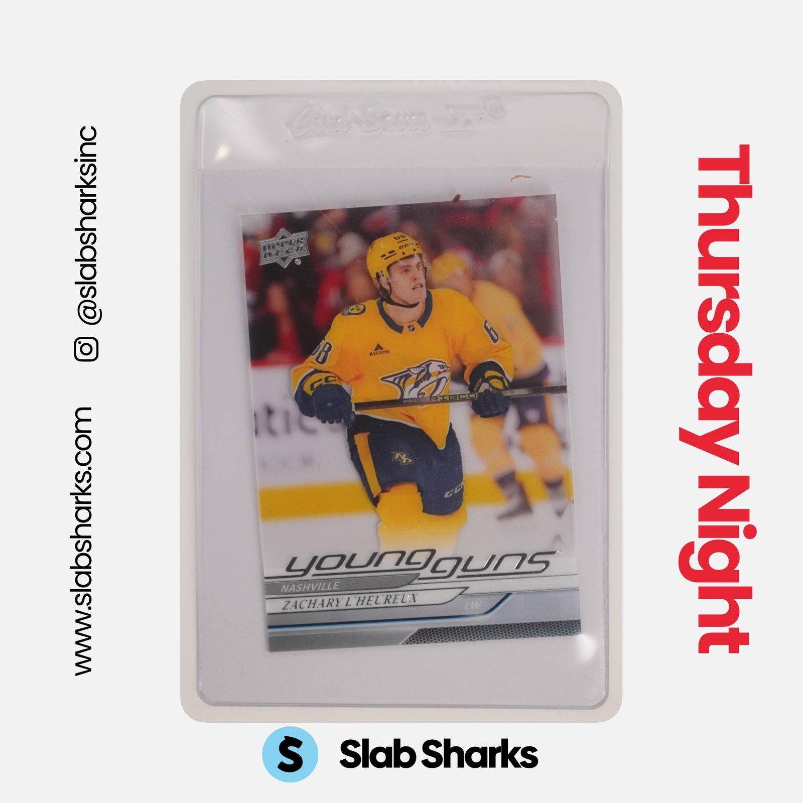 2024 UPPER DECK #480 ZACHARY L'HEUREUX CLEAR CUT YOUNG GUNS RC ROOKIE