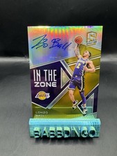 2018-19 Panini Spectra- Lonzo Ball In The Zone Gold Autograph /10