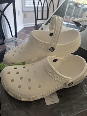 Original Unisex Crocs Classic - White - 8 Men/10 Women- Brand New With Tags  