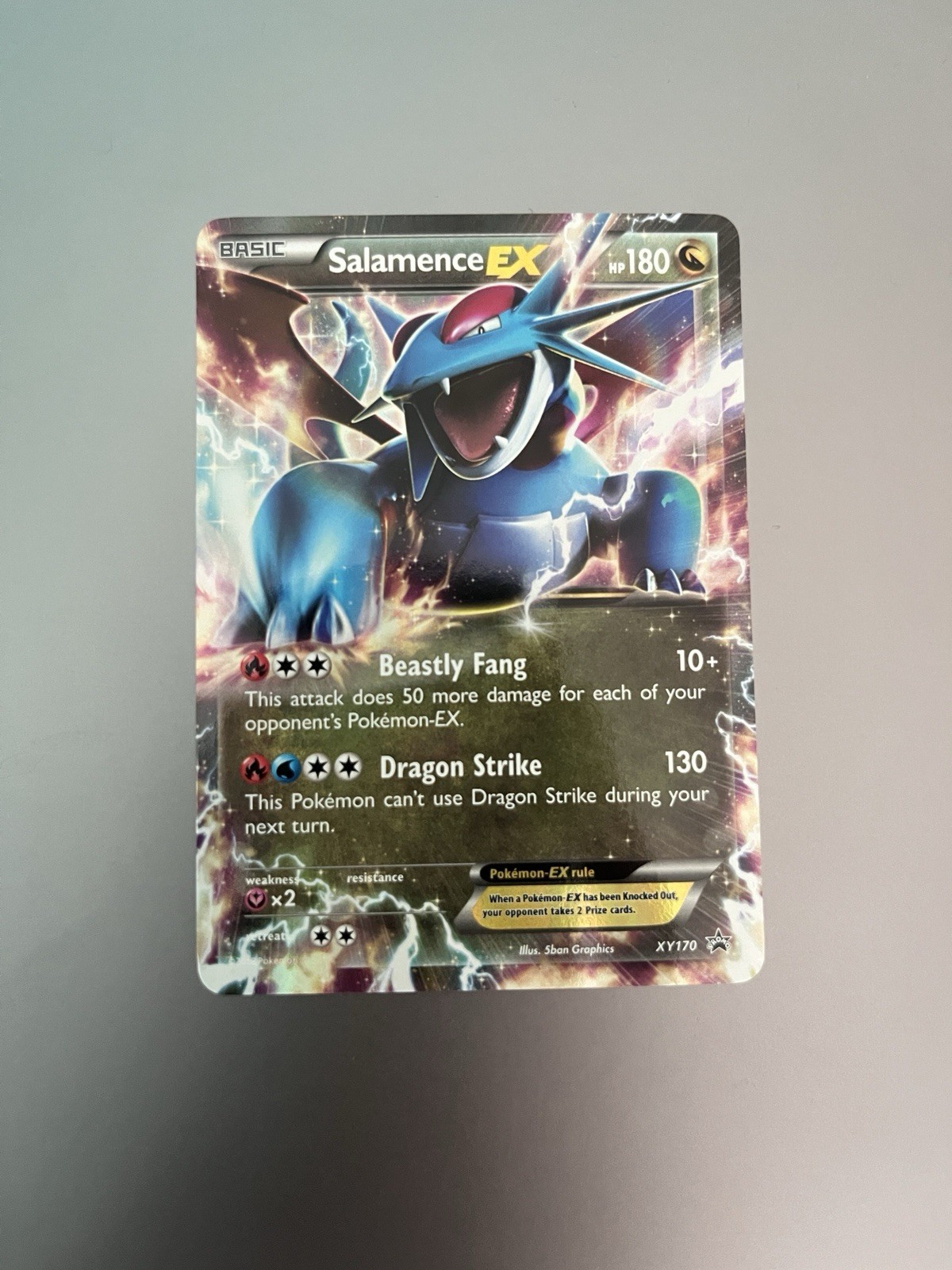 Pokemon Salamence EX XY170 XY Promo Holo English Basic 180 HP