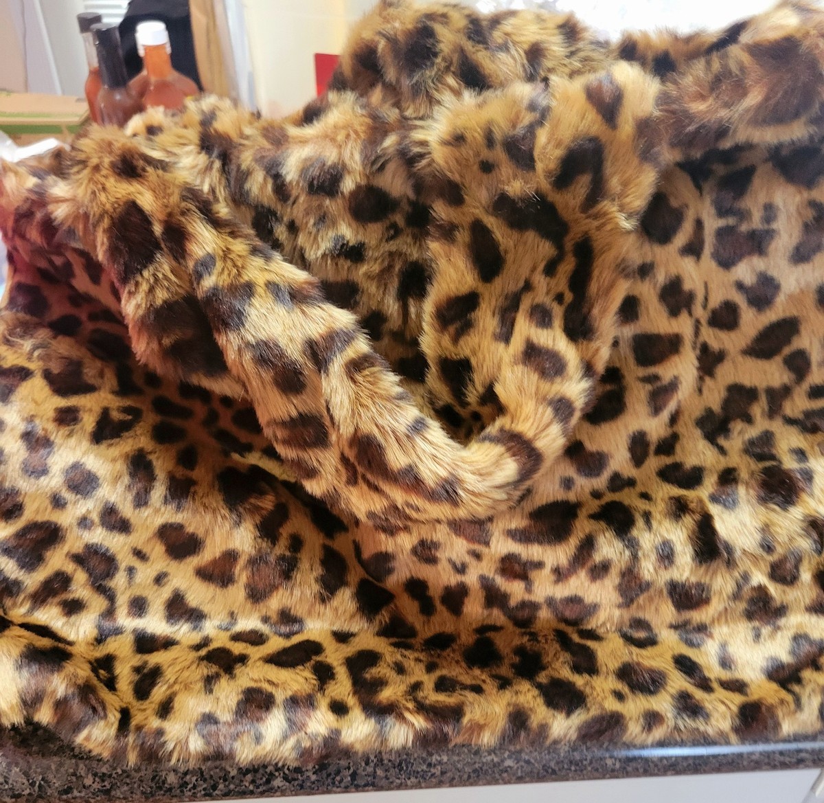 NEW! Dolls Kill Current Mood Natalie Faux Leopard Fur Travel 