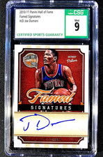CSG 9 MINT 2010-11 PANINI SP /399 AUTO HALL OF FAME SIGNATURES JOE DUMARS G1454