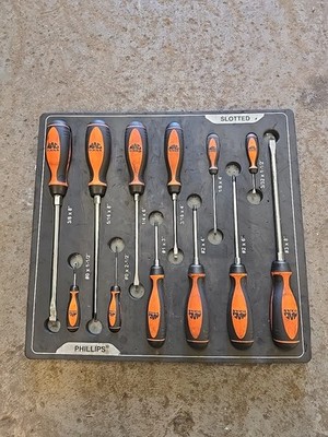 Mac Tools/Kreuzschlitz-Schraubendreher-Set orange Fiam-Fach