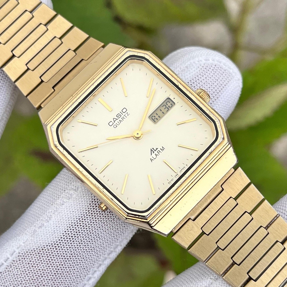 Rare Vintage Casio Ana/Digi Alarm Japan Made Men Quartz Watch MQA