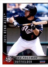 2015 Reno Aces Choice #13 Mike Freeman Orlando Florida FL Baseball Card