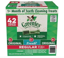 Greenies Regular Dental Treats Variety Pack for Dogs Net Wt 42 Oz