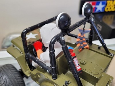 Full Custom Tamiya 1/10 R/C Wild Willy 2 Jeep + ESC Servo Spektrum