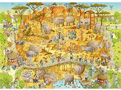1000 Piece Jigsaw Puzzle - African Habitat | Heye