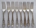1894 Gorham Art Nouveau Sterling Imperial Chrysanthemum 7 1/2" Dinner Fork 64.4g