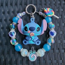 Beaded Kawaii Keychain, Bag Charm, Purse Charm, Phone, Bag Clip - Sweet Stitch