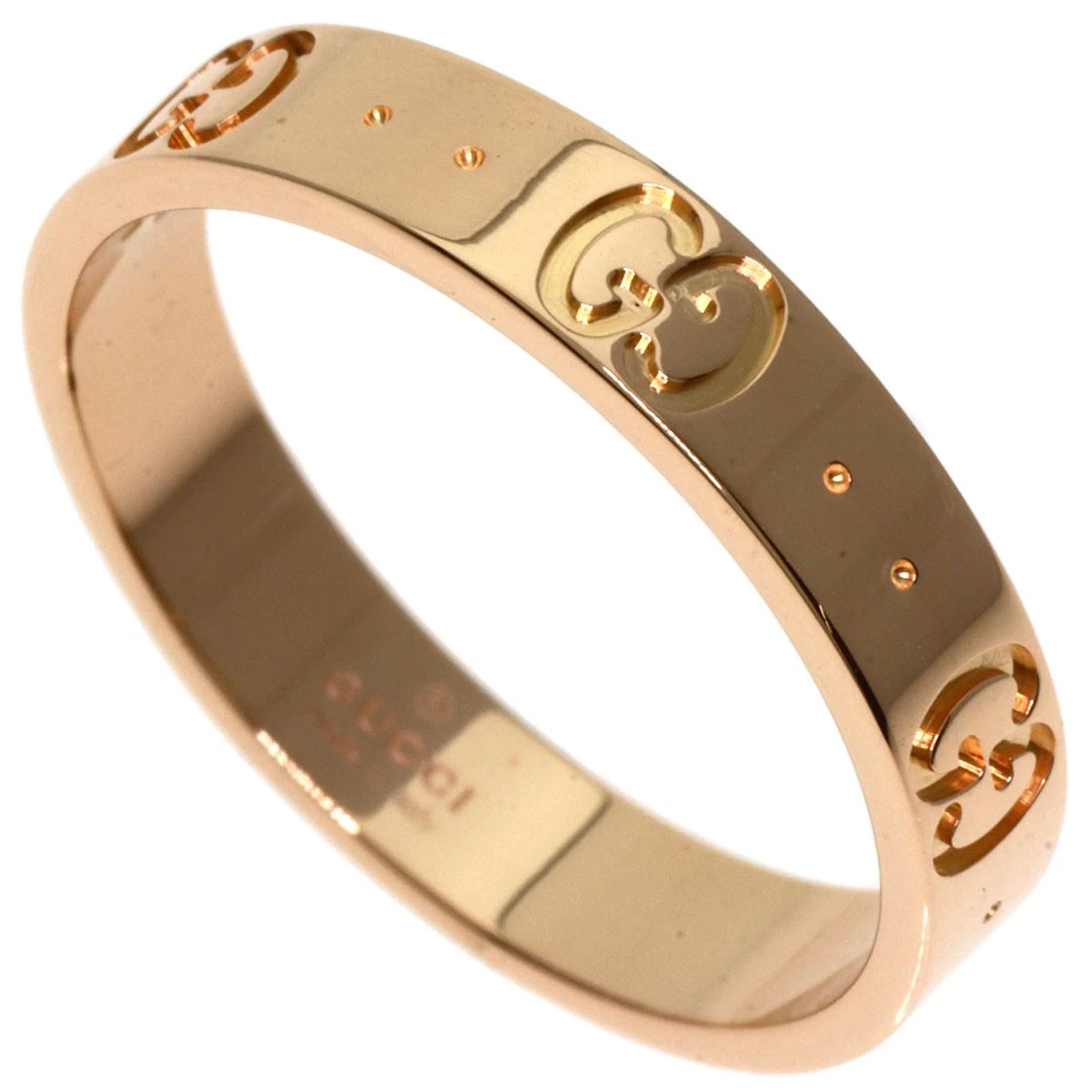 Bague femme Gucci Icon 17 or rose K18 bijou cadeau état A