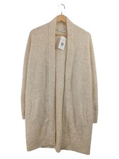MAERZ Muenchen Strickjacke Damen Cardigan Mohair Wolle Beige Gr. 42 XL Neu
