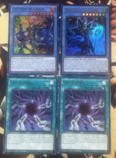 Yugioh Illusion Of Chaos + Magician Of Chaos 1st Edition Ultra Rare + Chaos Form