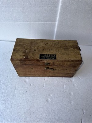 Berger Engineering Optical Instrument w/ Wooden Case Vintage USA