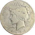 1934 Peace $1 ✔ BELOW MELT VALUE ✔ 90% Silver ✔ Fine (F) Condition
