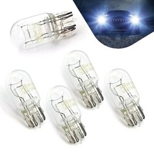 WZP 5 PCS 7443 Bulbs, T20 7444 1891 21/5W Glass Turn Signal Stop Brake Tail L...