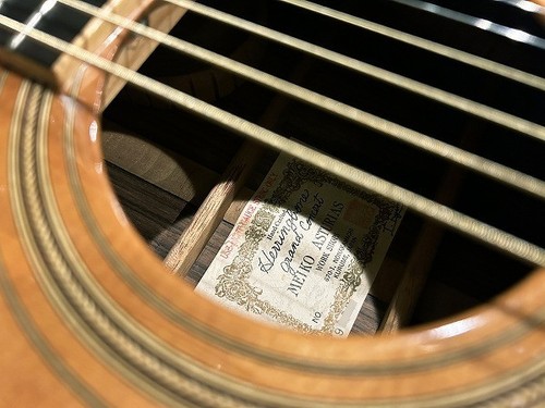 ASTURIAS MEIKO ASTURIAS Herringbone Grand Concert 1992 Acoustic Guitar Used F/S - Picture 6 of 11