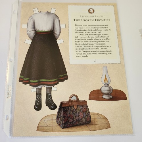 American Girl Kirsten Paper Dolls 10 Outfits + Reading Journal Pleasant C - Picture 12 of 13