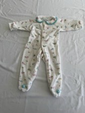 Vintage Toddletime Penneys Terrycloth Sleeper w Snap Newborn Size Gender Neutral