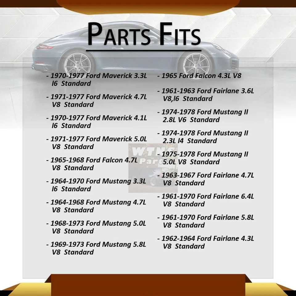 Соединение заднего вала GMB U-Joints 2x для 1965 Ford Falcon 4,3 л - Изображение 3 из 4