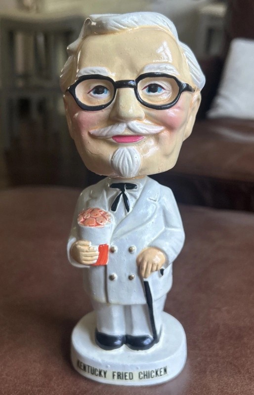 Colonel Sanders Bobblehead Bobble Vintage 1960s 60s Kentucky Fried Chicken KFC