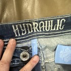 Hydraulic Women's Mid Rise Curvy Skinny Ankle Jeans Blue Denim 5-Pocket Emb — photo 4
