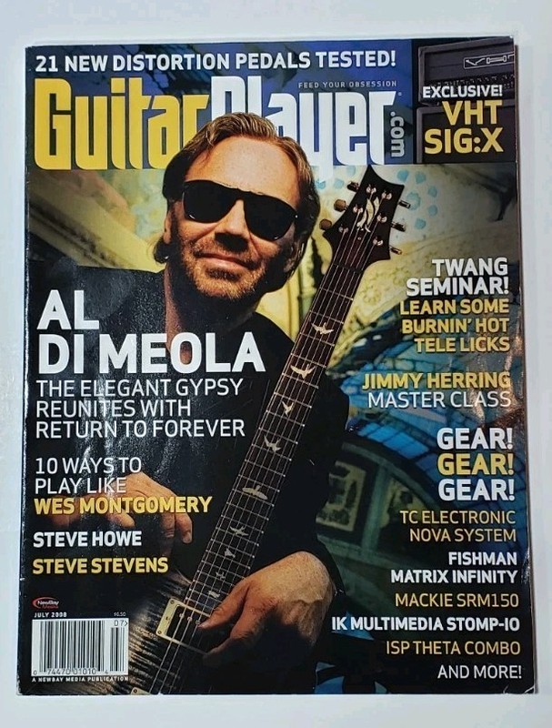 2008 Guitar Player Magazine  AL DI MEOLA cover - Jimmy Herring Master Class July