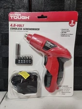 Power Rechargeable 4.8V Cordless Electric Screwdriver w Charger and Bit Set (PP)