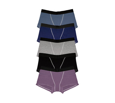 Nabtos Women Boyshort Panties Cotton Boxers underwear Size S Pack 5