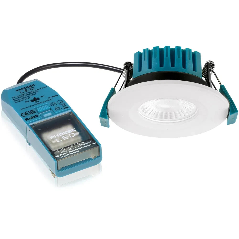 Firesafe LED Downlight Dimmable 3 Wattages & 4 CCT Crompton IP65 60º 17092