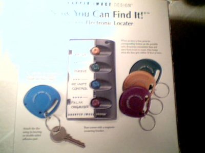 Localisateur électronique Sans Fil Sharper Image - Porte-clés "Now You Can Find It"