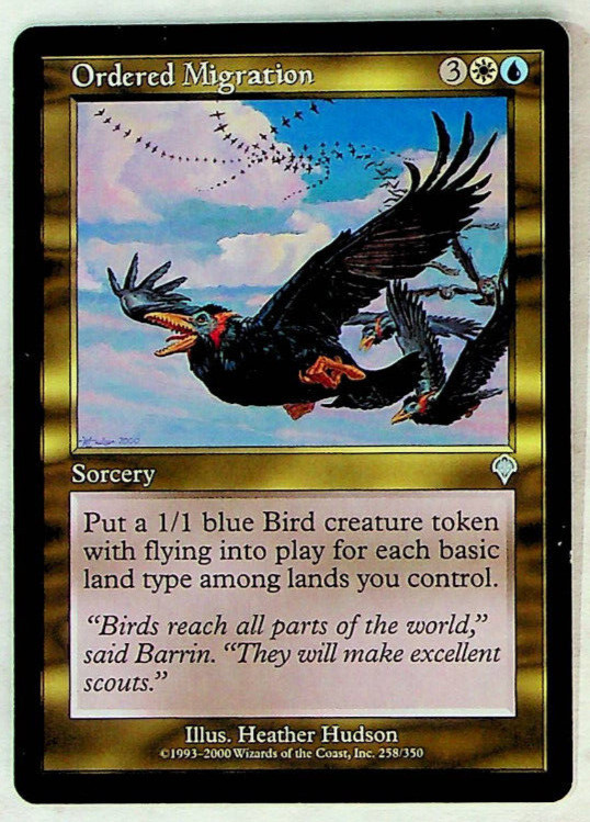 Ordered Migration - Invasion Edition - Magic The Gathering Card